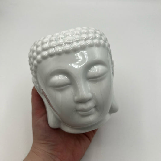 White Ceramic Buddha Wax Burner