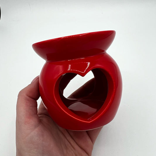 Red Love Heart Wax Burner